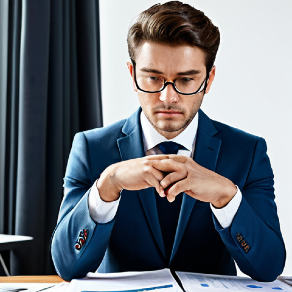 ** A serious, fully clothed investor (male or female) reviewing documents related to a crowdfunding project. Setting: a well-lit, modern office with charts and graphs visible in the background. Clothing: professional business attire, such as a suit or blazer. Focus: thoughtful expression, emphasizing due diligence and research. safe for work, appropriate content, professional, modest, perfect anatomy, correct proportions, natural pose, well-formed hands, proper finger count, natural body proportions. **