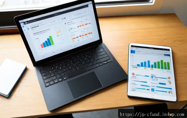크라우드펀딩 플랫폼 비교 분석 - Photorealistic overhead view of a Japanese entrepreneur comparing two crowdfunding platform dashboar...